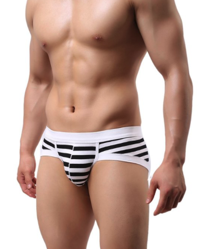 Voberry Men's Sexy Stripe Boxer Brief Review