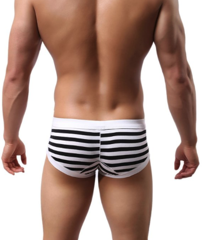 Voberry Men's Sexy Stripe Boxer Brief Review