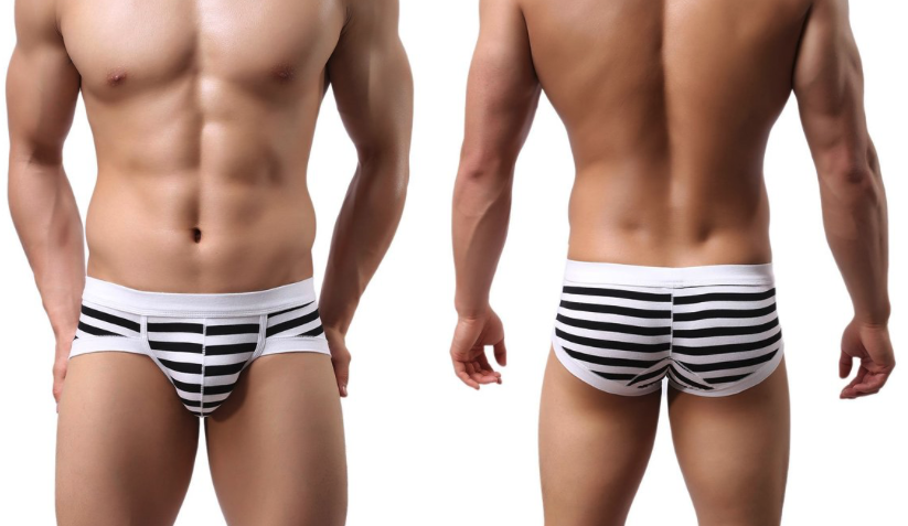 Voberry Men's Sexy Stripe Boxer Brief Review