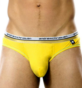 Andrew Christian Yellow Banana Hammock